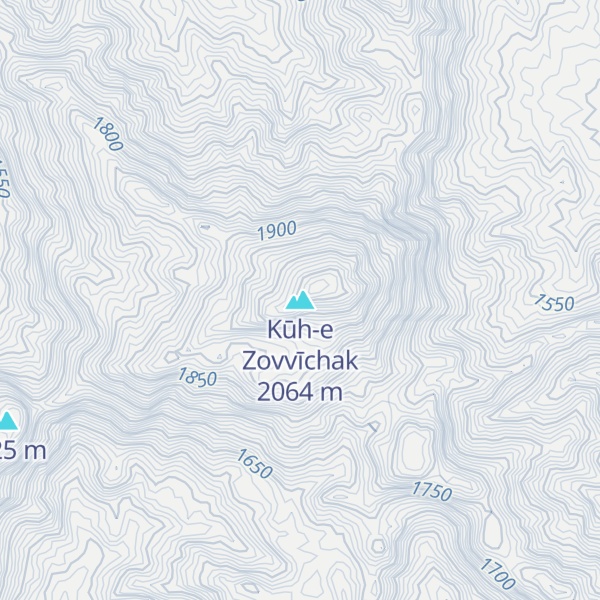 Map of Kūh-e Zovvīchak