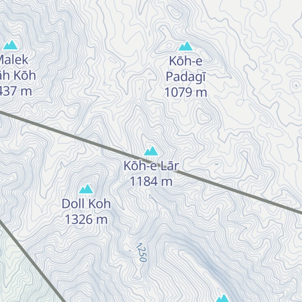 Map of Kōh-e Lār