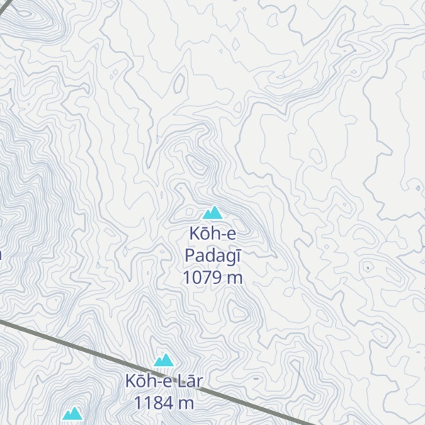 Map of Kōh-e Padagī