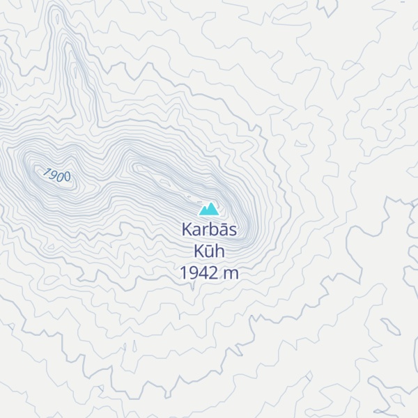 Map of Karbās Kūh