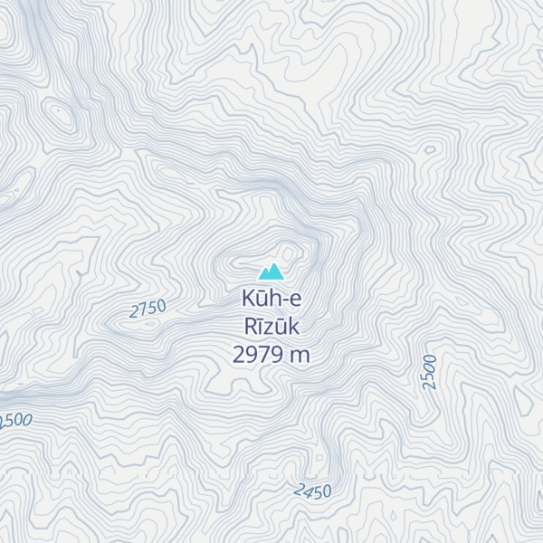 Map of Kūh-e Rīzūk