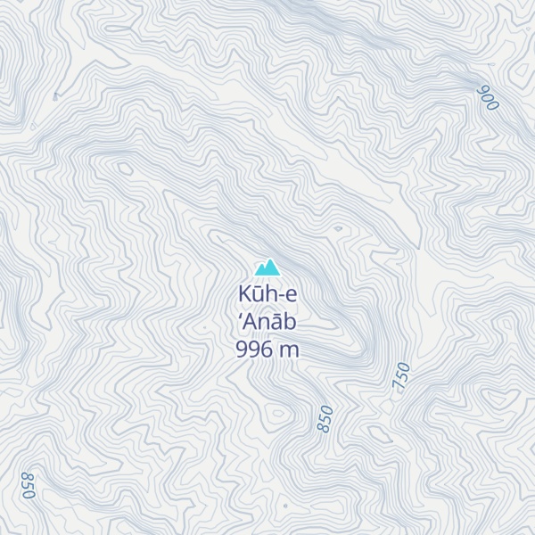 Map of Kūh-e ‘Anāb