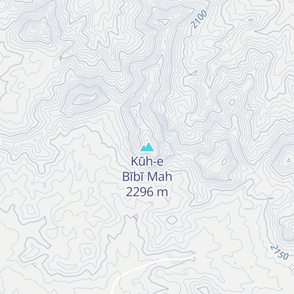 Map of Kūh-e Bībī Mah