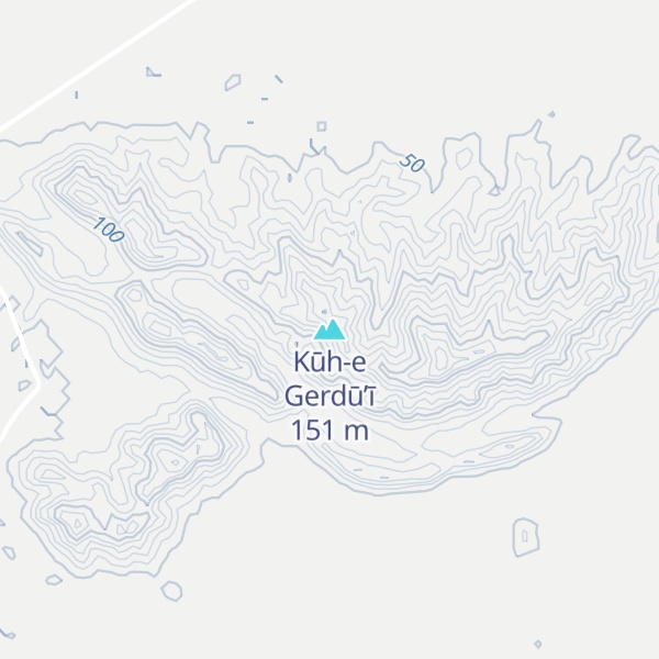 Map of Kūh-e Gerdū’ī