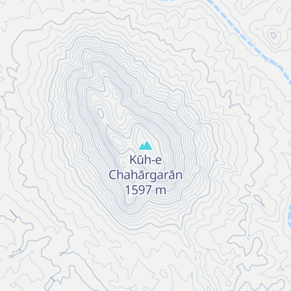Map of Kūh-e Chahārgarān