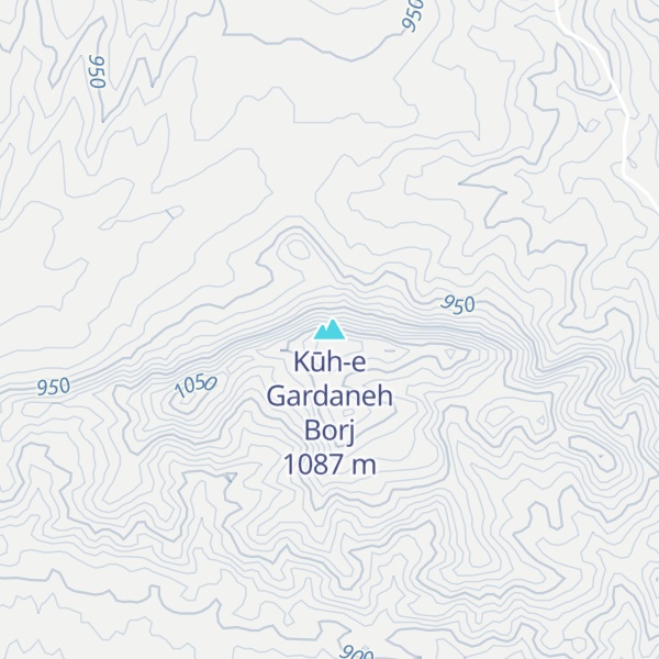 Map of Kūh-e Gardaneh Borj