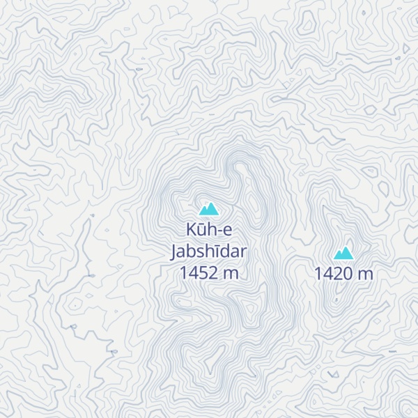 Map of Kūh-e Jabshīdar