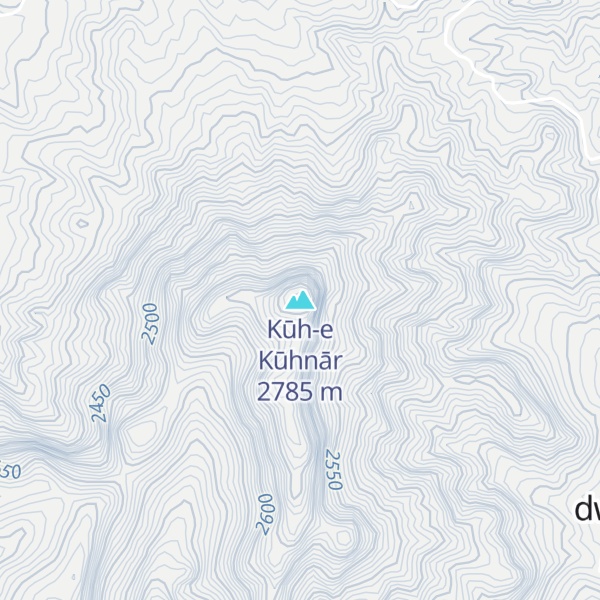 Map of Kūh-e Kūhnār