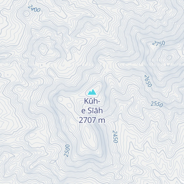 Map of Kūh-e Sīāh