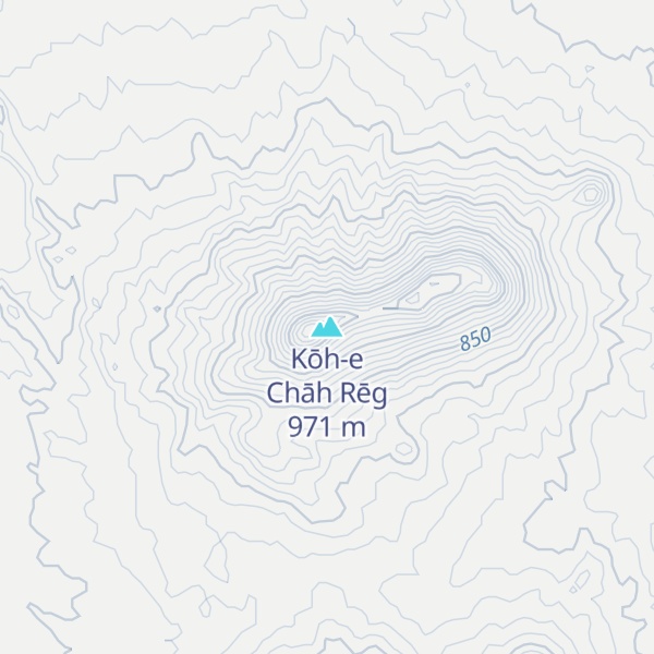 Map of Kōh-e Chāh Rēg