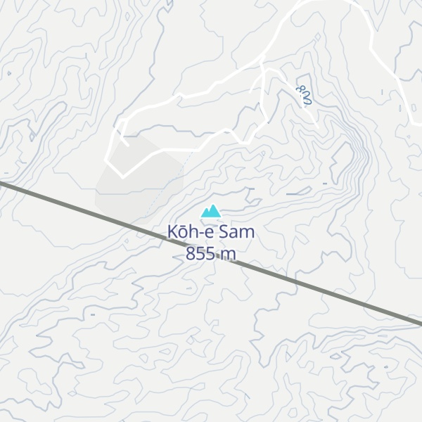 Map of Kōh-e Sam