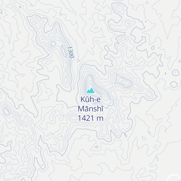 Map of Kūh-e Mānshī