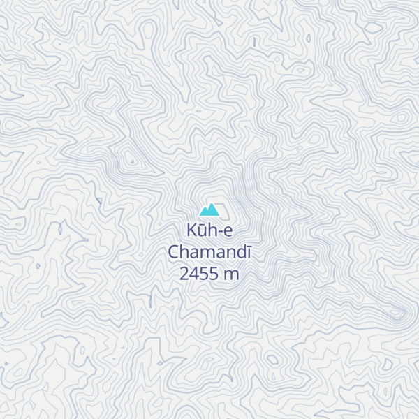 Map of Kūh-e Chamandī