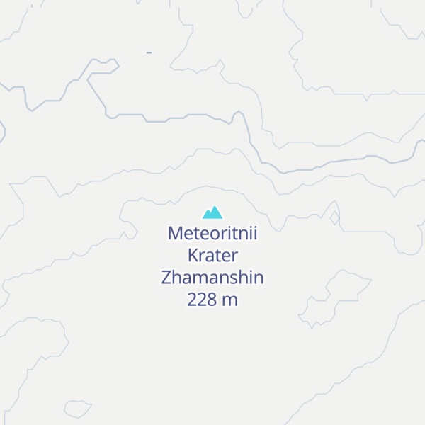 Map of Meteoritnii Krater Zhamanshin