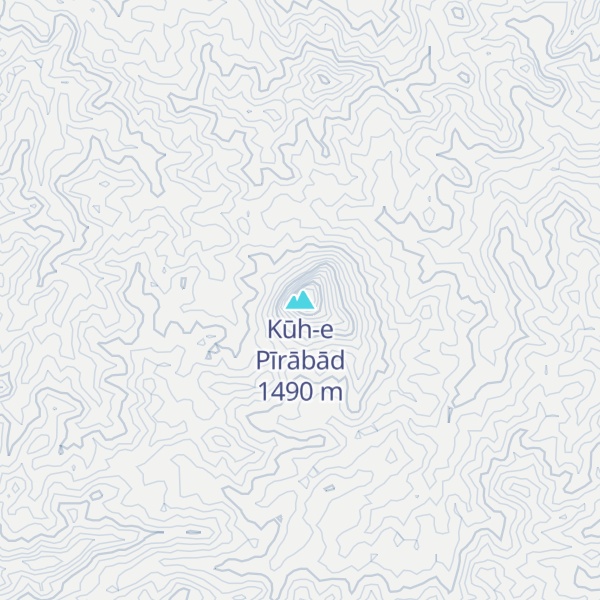 Map of Kūh-e Pīrābād