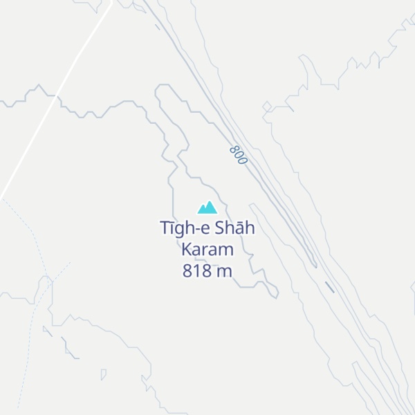 Map of Tīgh-e Shāh Karam