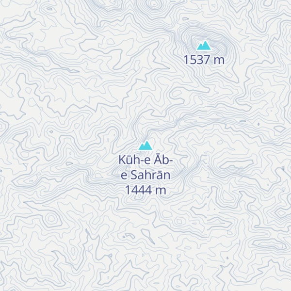 Map of Kūh-e Āb-e Sahrān