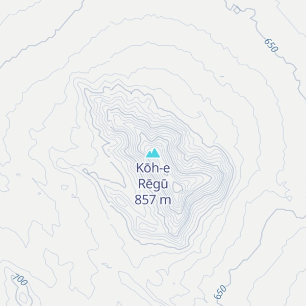 Map of Kōh-e Rēgū