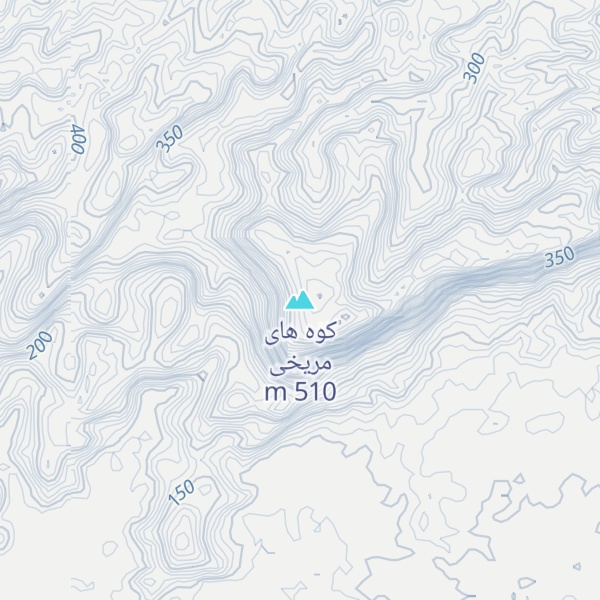Map of کوه های مریخی