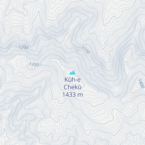 Map of Kūh-e Chekū