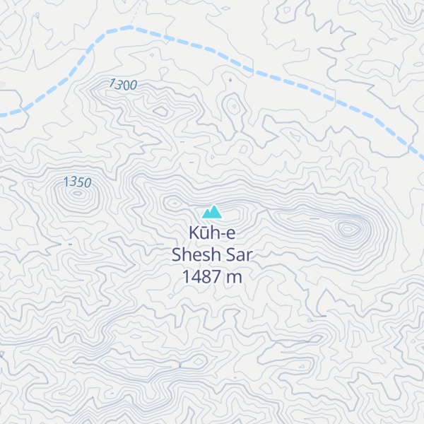 Map of Kūh-e Shesh Sar