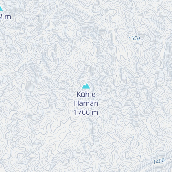 Map of Kūh-e Hāmān