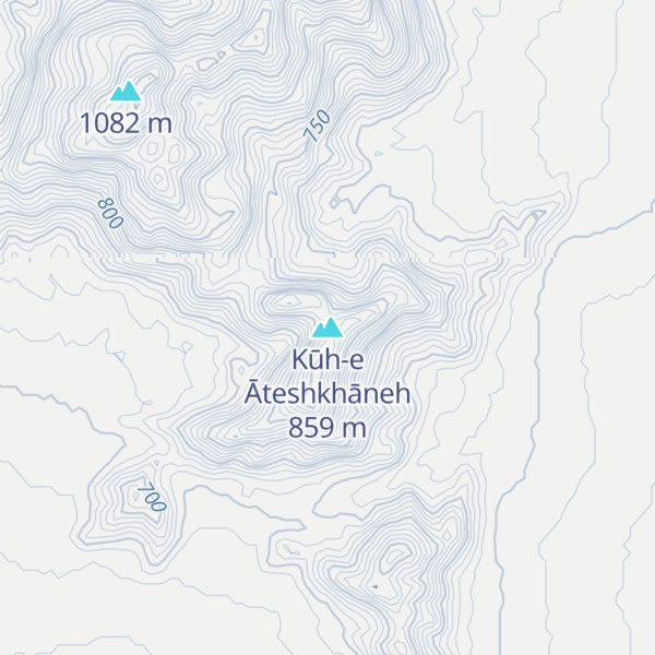 Map of Kūh-e Āteshkhāneh