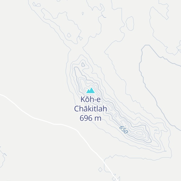 Map of Kōh-e Chākitlah
