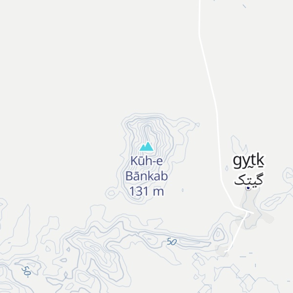Map of Kūh-e Bānkab