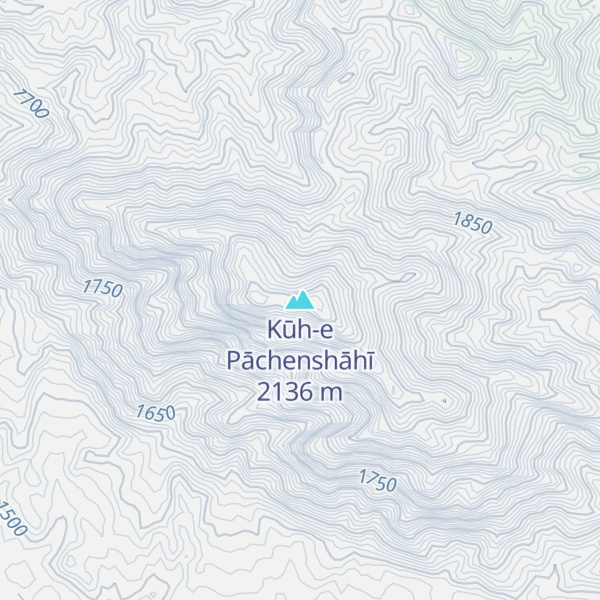 Map of Kūh-e Pāchenshāhī
