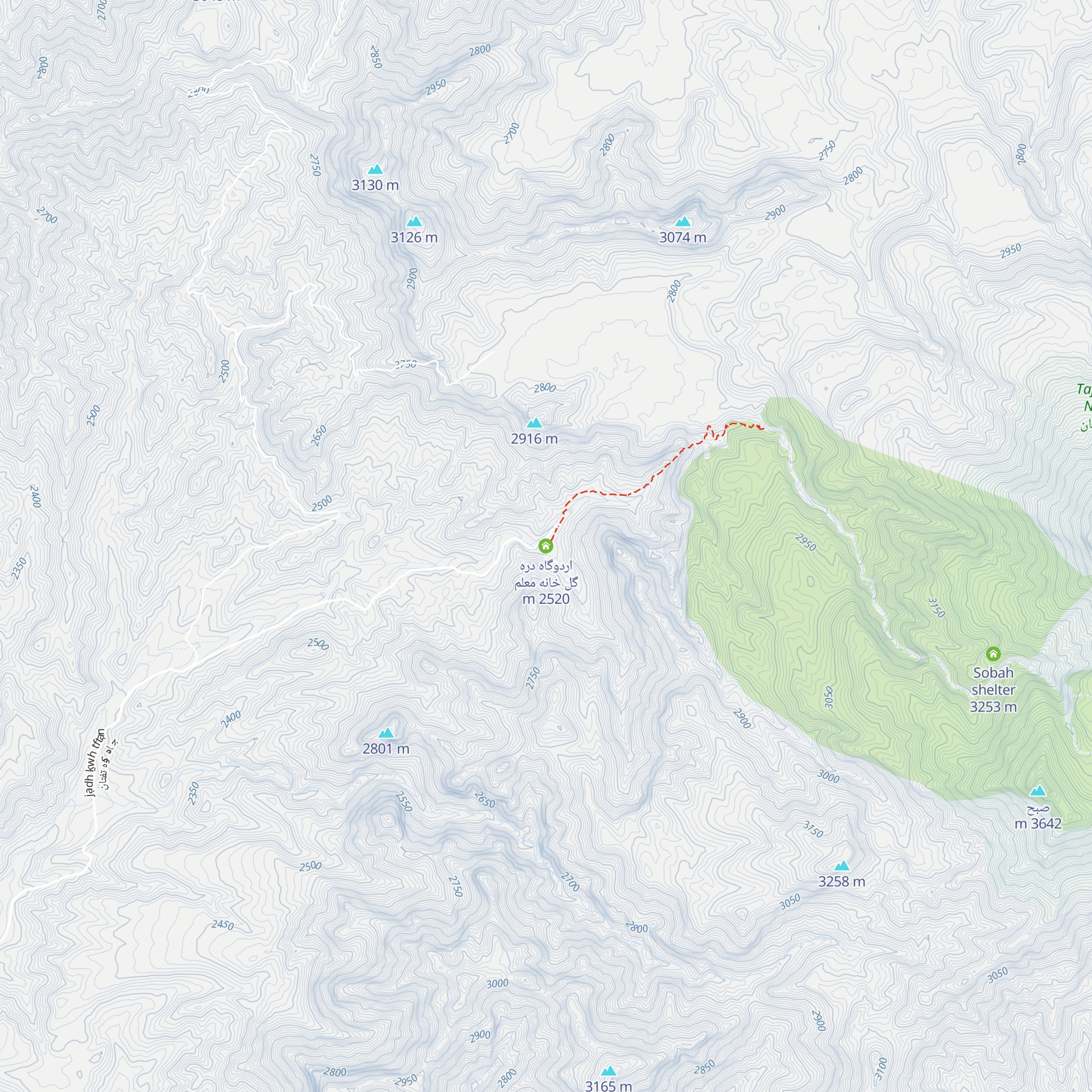 اردوگاه دره گل خانه معلم map
