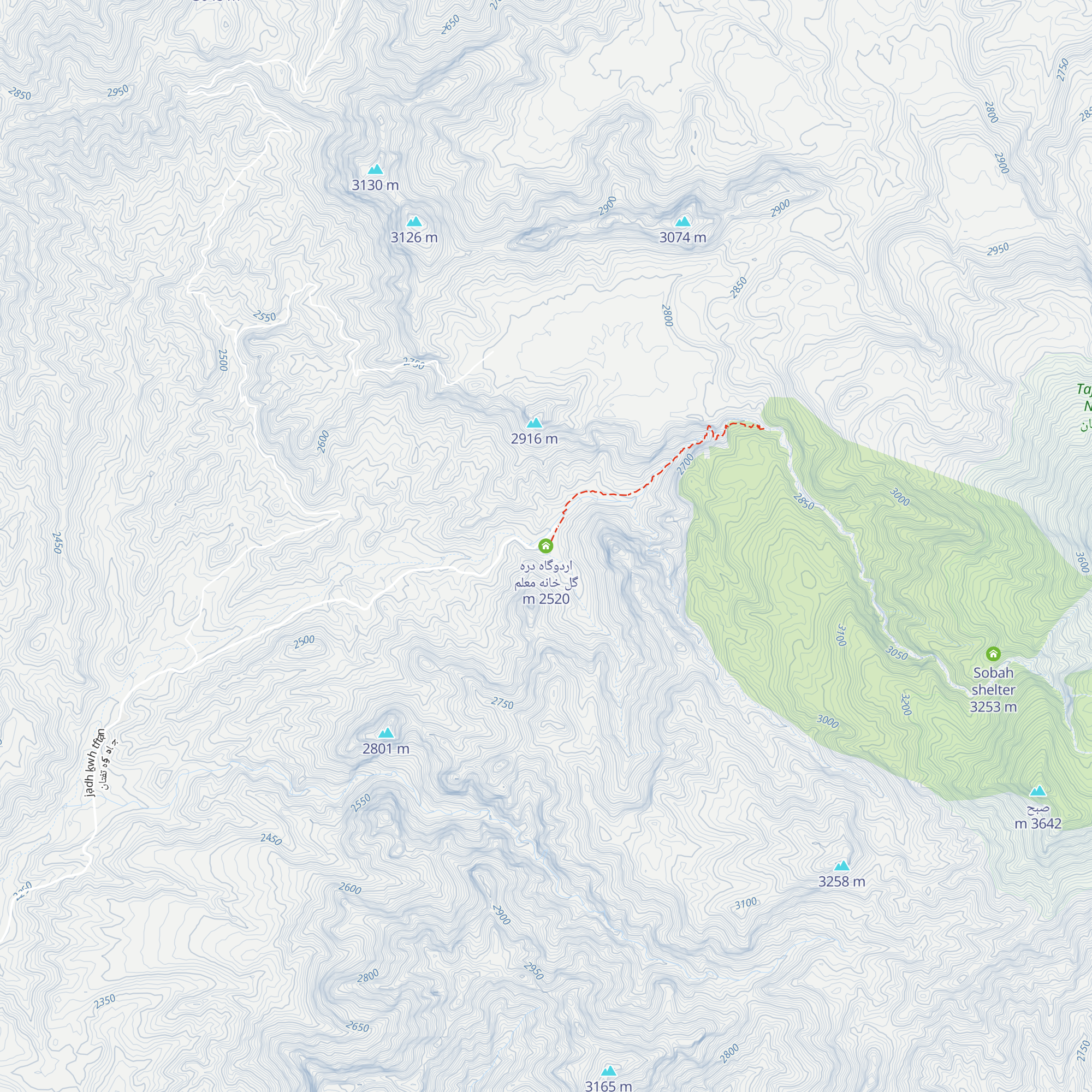 اردوگاه دره گل خانه معلم map