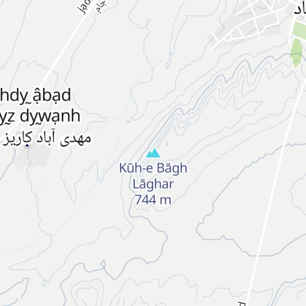 Map of Kūh-e Bāgh Lāghar