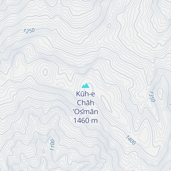 Map of Kūh-e Chāh ‘Os̄mān