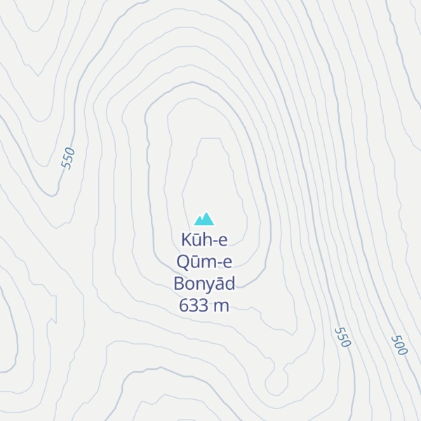 Map of Kūh-e Qom Bonyād