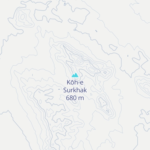 Map of Kōh-e Surkhak