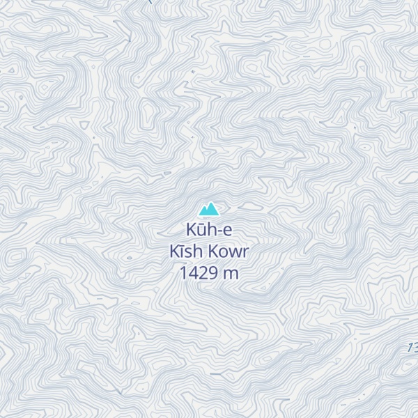 Map of Kūh-e Kīsh Kowr