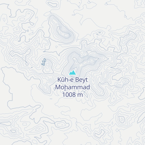 Map of Kūh-e Beyt Moḩammad