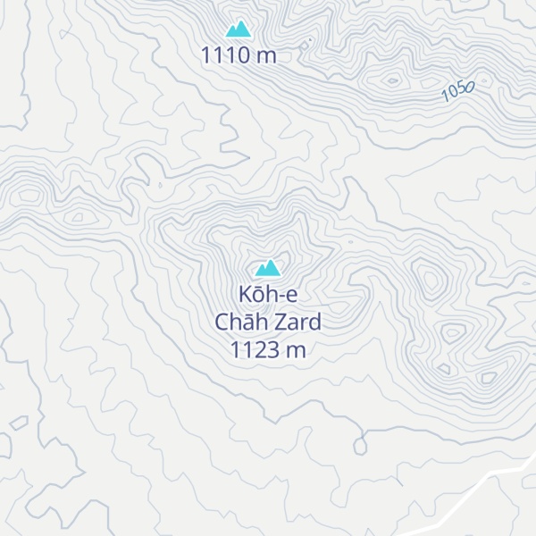 Map of Kōh-e Chāh Zard