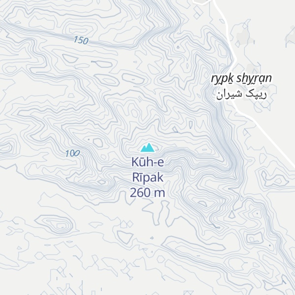 Map of Kūh-e Rīpak