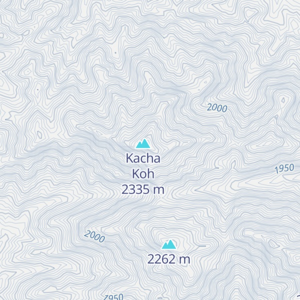 Map of Kāchā Kūh