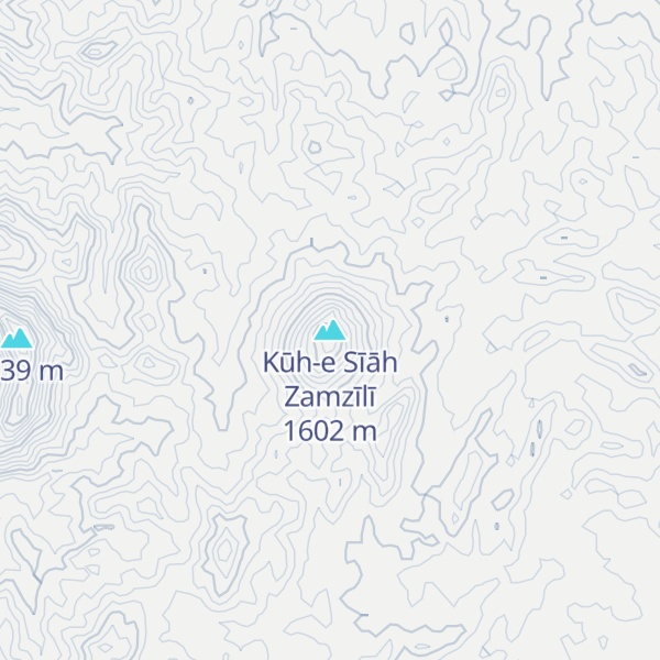 Map of Kūh-e Sīāh Zamzīlī