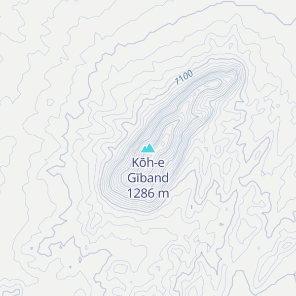 Map of Kōh-e Gīband