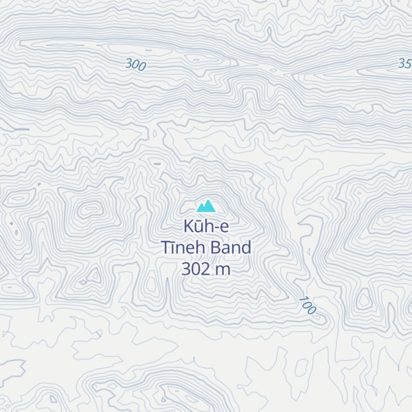 Map of Kūh-e Tīneh Band
