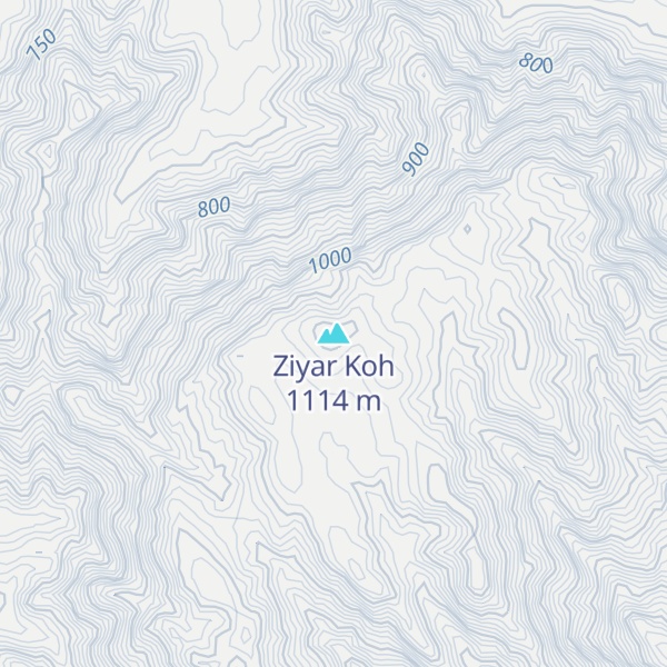 Map of Ziyar Koh