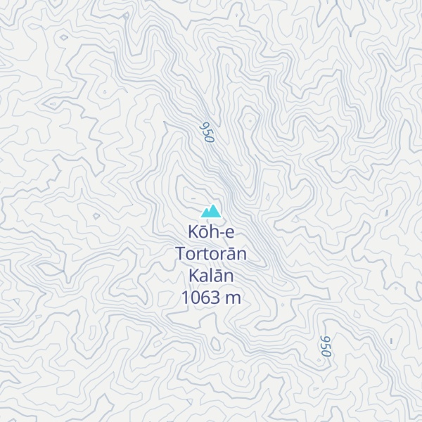 Map of Kōh-e Tortorān Kalān