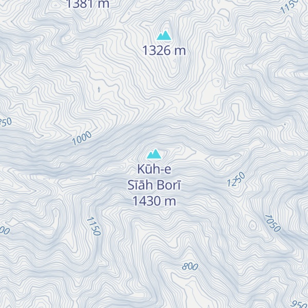 Map of Kūh-e Sīāh Borī