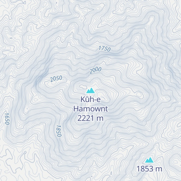 Map of Kūh-e Hamownt