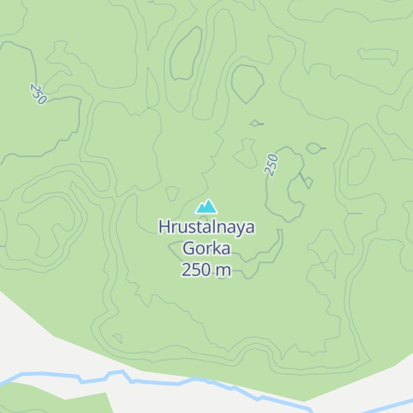 Map of Hrustalnaya Gorka
