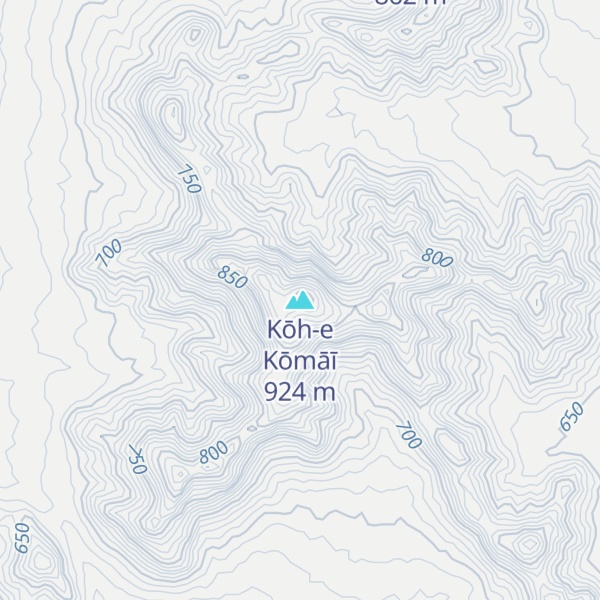 Map of Kōh-e Kōmāī